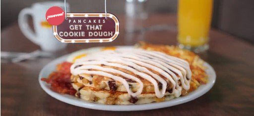 Pancakes con masa de galletas