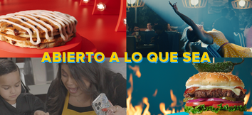 Campaña de la marca Abierto a lo que sea de Denny's
