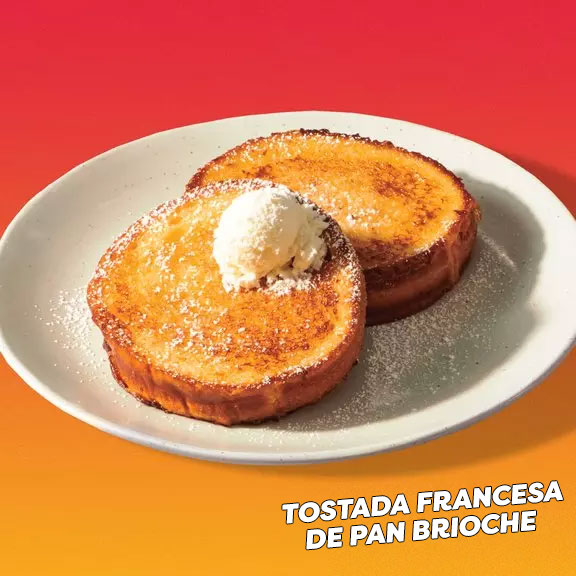 Tostada francesa de pan brioche